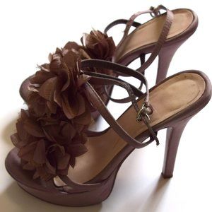 2/$20 Prom Floral Tulle Applique Platform Heels